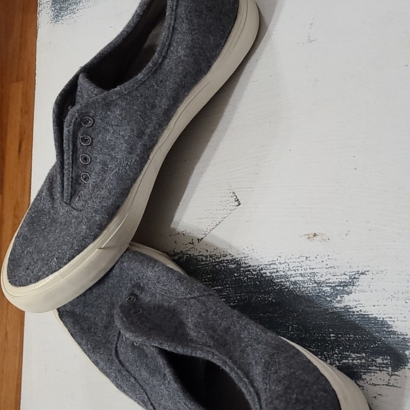 Sea Change By SeaVees Mens Legend Sneaker Biodegradable Flannel NO LACES Sz 12 - Picture 7 of 12